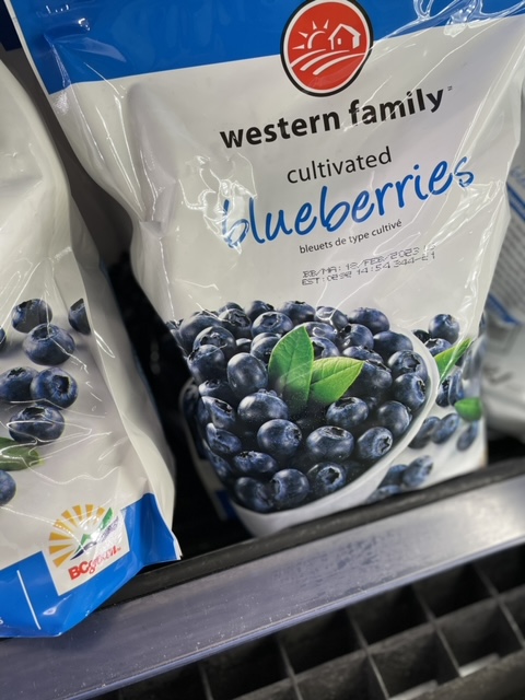 Western Family Cultivated Frozen Blueberries