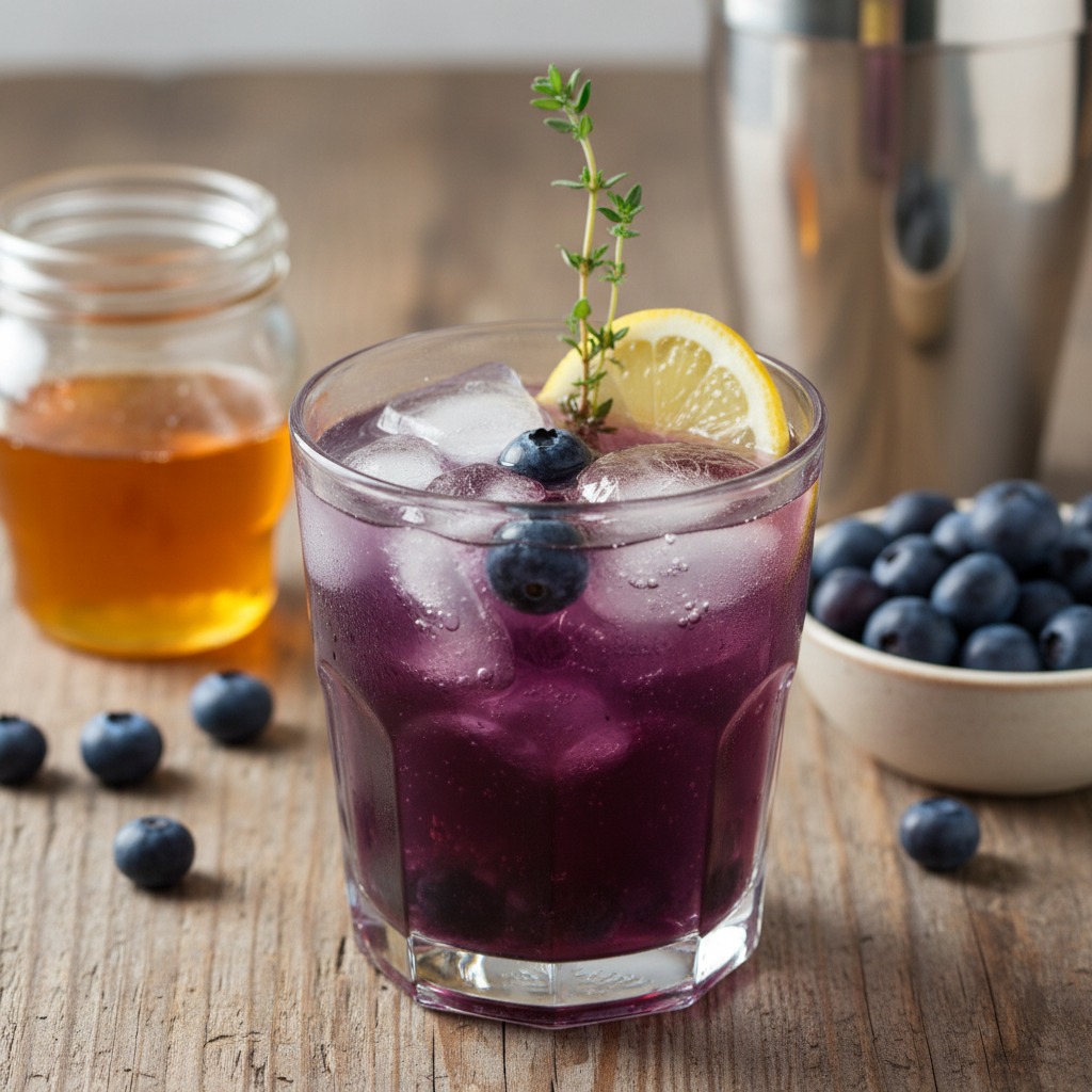 Cocktail mật ong việt quất